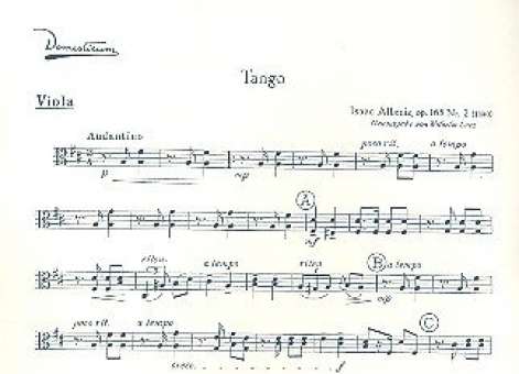 Tango op.165,2 : für Salonorchester