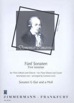 5 Sonaten Band 1 : für Flöte (Oboe)