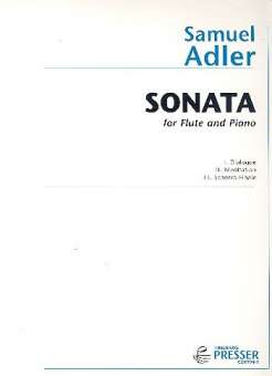 Sonata : for flute and piano