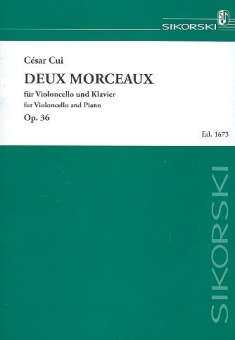 2 Morceaux op.36  : für Violoncello