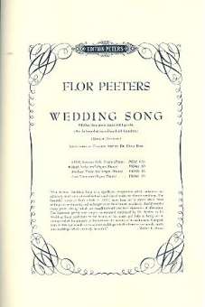 Wedding Song : for high voice and organ