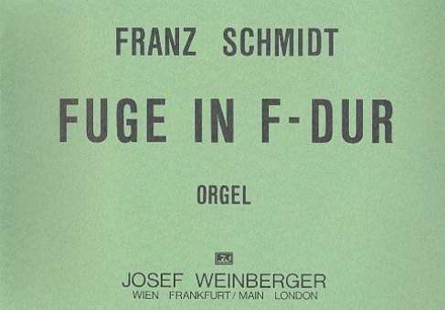 Fuge F-Dur : für Orgel