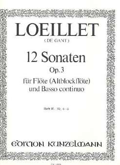 12 Sonaten op.3 Band 2 (Nr.4-6) :
