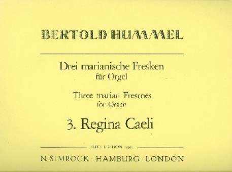 Regina coeli op.42,3 : für Orgel