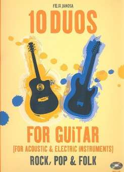 10 Duos (+CD) : für 2 Gitarren/Tabulatur