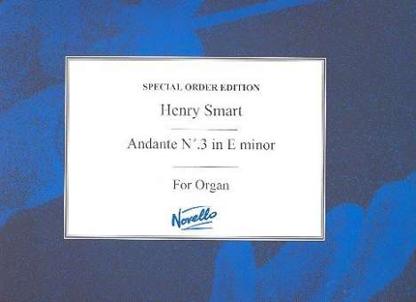 Andante in e Minor no.3 : for organ