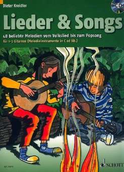 Lieder and Songs : für 1-3 Gitarren