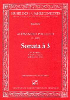 Sonata a tre : für Sopranblockflöte,