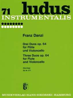 3 Duos op.64 : für Flöte und
