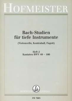Bach-Studien für tiefe Instrumente Band 2 :
