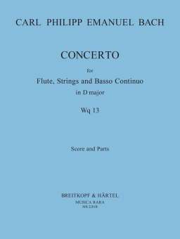 Konzert WQ13 : für Flöte, Streicher