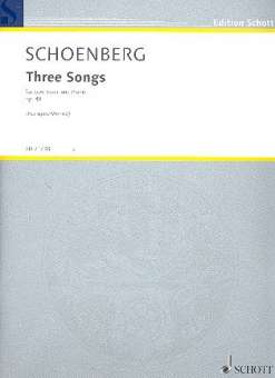 3 Songs op.48 : for low voice and piano