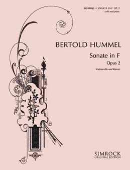 Sonate F-Dur op.2 : für Violoncello