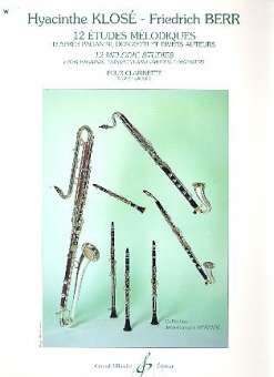 12 études mélodiques : pour clarinette