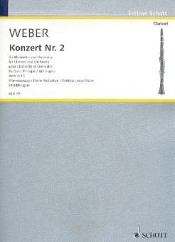 Konzert Es-Dur Nr.2 op.74 für Klarinette und Orchester (Klavierauszug)