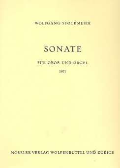 Sonate : für Oboe und Orgel