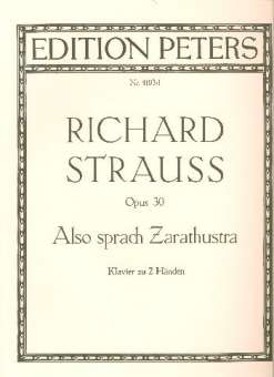 Also sprach Zarathustra op.30 : für Klavier