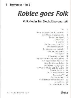 Roblee goes Folk : für Posaunenchor