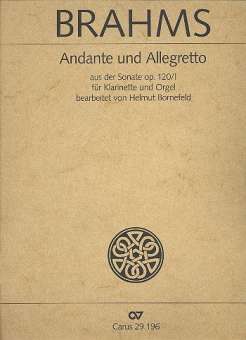Andante und Allegretto aus der Sonate op.120,1 :