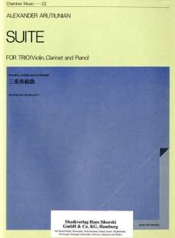 Suite : für Violine, Klarinette und Klavier