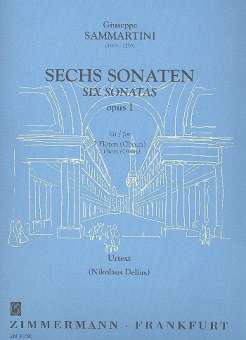 6 Sonaten op.1 : für 2 Flöten (Oboen)