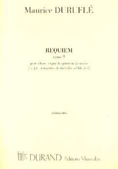 Requiem op.9 : pour chant,