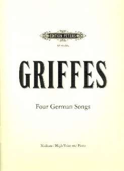 4 German Songs : for voice and piano