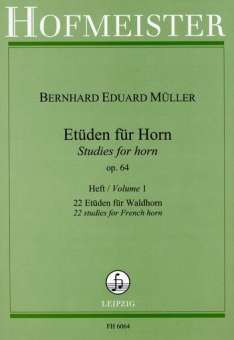 Etüden op.64 Band 1 : für Waldhorn