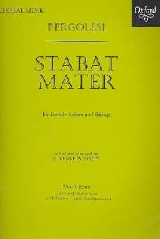 Stabat mater : for female chorus and strings