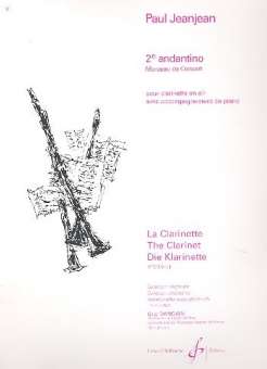 Andantino no.2 pour clarinette et piano