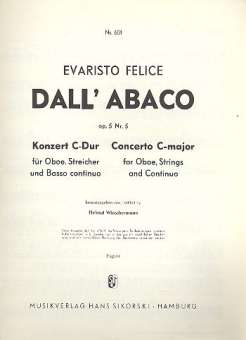 Konzert C-Dur op.5,5 : für Oboe und
