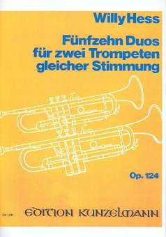 15 Duos op.124 : für 2 Trompeten