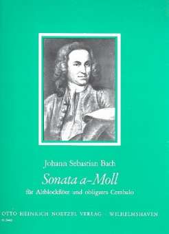 Sonata für Altblockflöte und obligates Cembalo a-moll BWV 1020