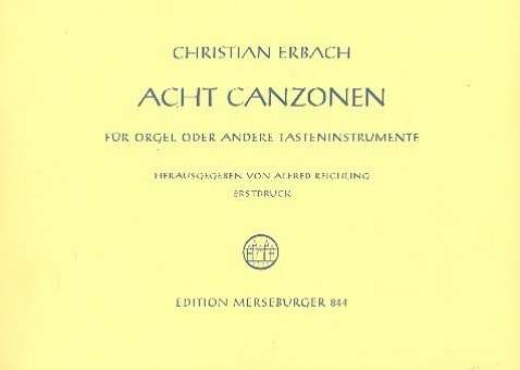 8 Canzonen : für Orgel