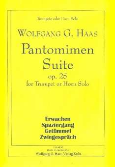 Pantomimen Suite op.25 : für Trompete (Horn)