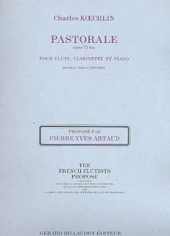 Pastorale op.75bis : pour flute,