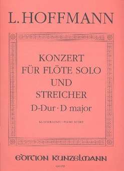 Konzert D-Dur für Flöte und Streicher (Klavierauszug)