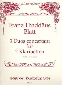 3 Duos concertant : für 2 Klarinetten