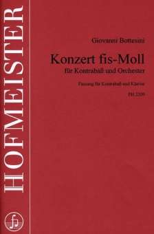 Konzert fis-Moll für Kontrabaß