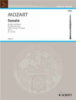 Sonate F-Dur KV13 : für Oboe und