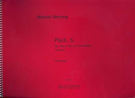 Plath, S. : für Violoncello und Kontrabass