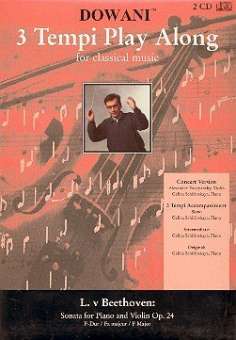 "Frühlingssonate" für Violine und Klavier op. 24 in F-Dur (Solostimme + 2 CDs)