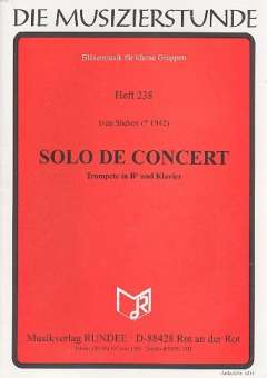 Solo de Concert : für Trompete