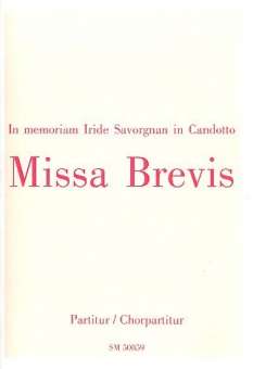 Missa brevis : für gem Chor und 4 Posaunen
