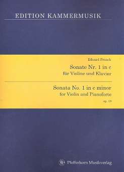 Sonate c-Moll Nr.1 op.19 : für Violine
