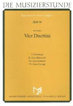 4 Duettini : für Oboe (Trompete in C)