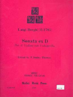 Sonata ex D : for violin and cello