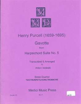 Gavotte from Harpsichord Suite no.5 :