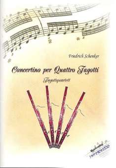 Concertino per quattro fagotti : für 3 Fagotte