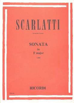 Sonate in F Major L433 : for piano